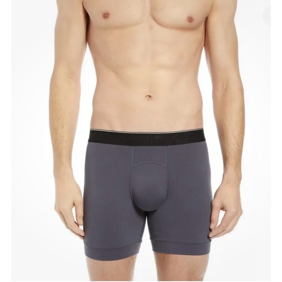 NEW Zella Everyday Boxer Briefs - Grey Ebony - Picture 1 of 6